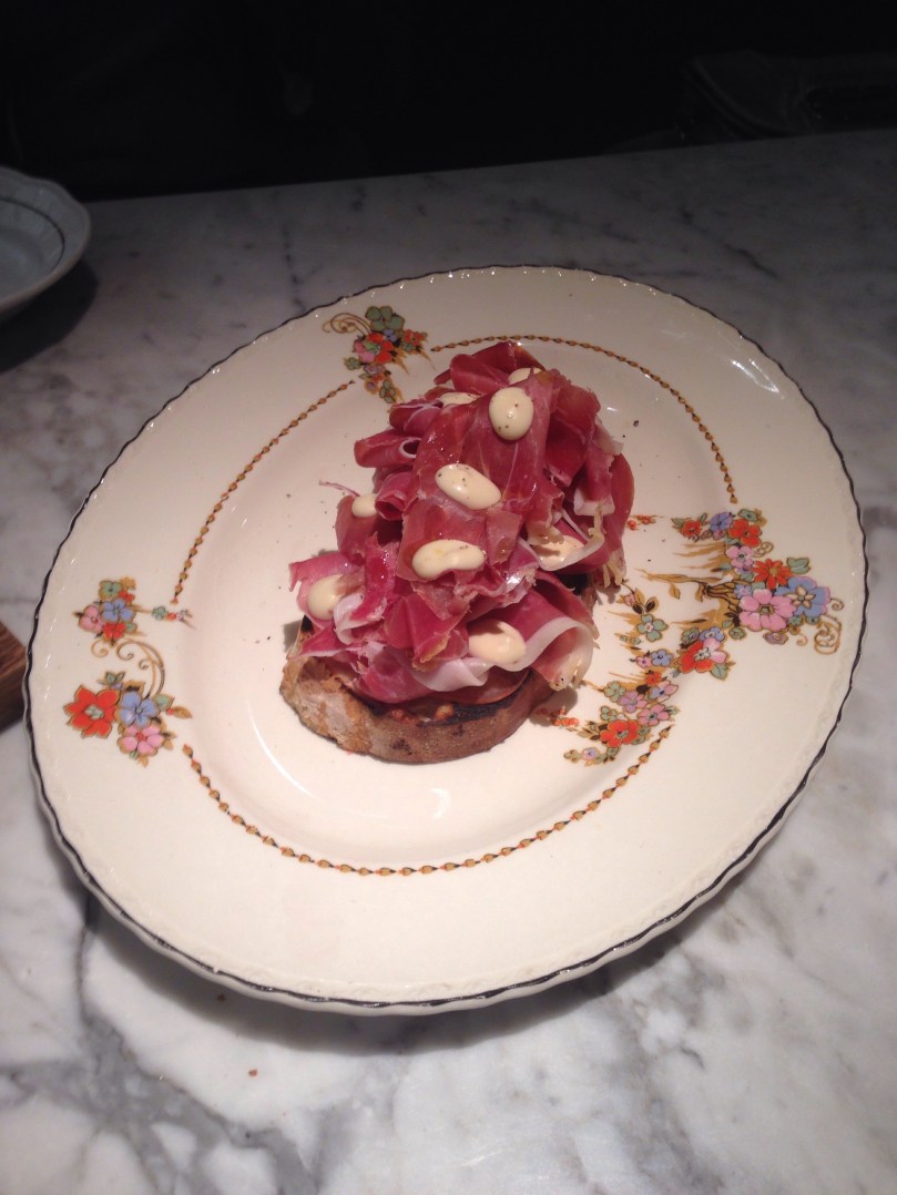 Pan con tomate y jamon